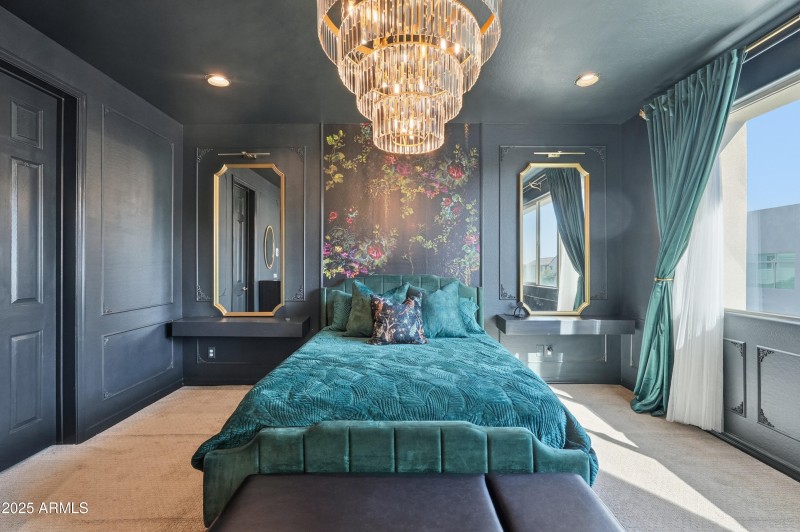 Luxuriously designed master suite