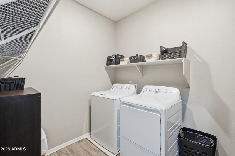 Upstairs laundry room