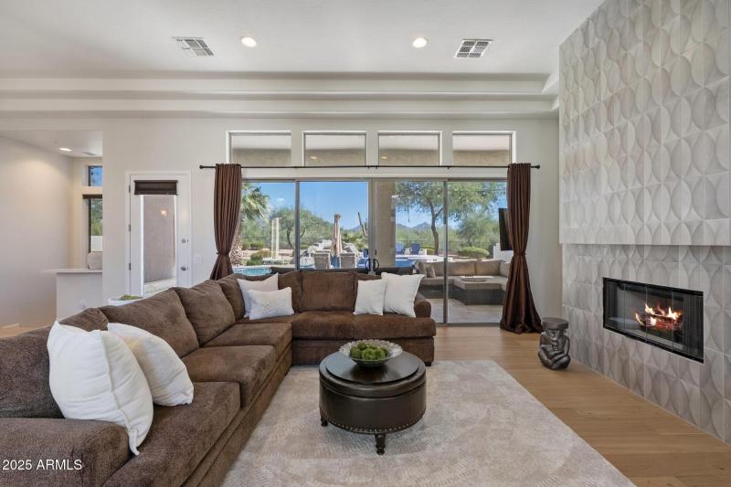 Living Room and Fireplace