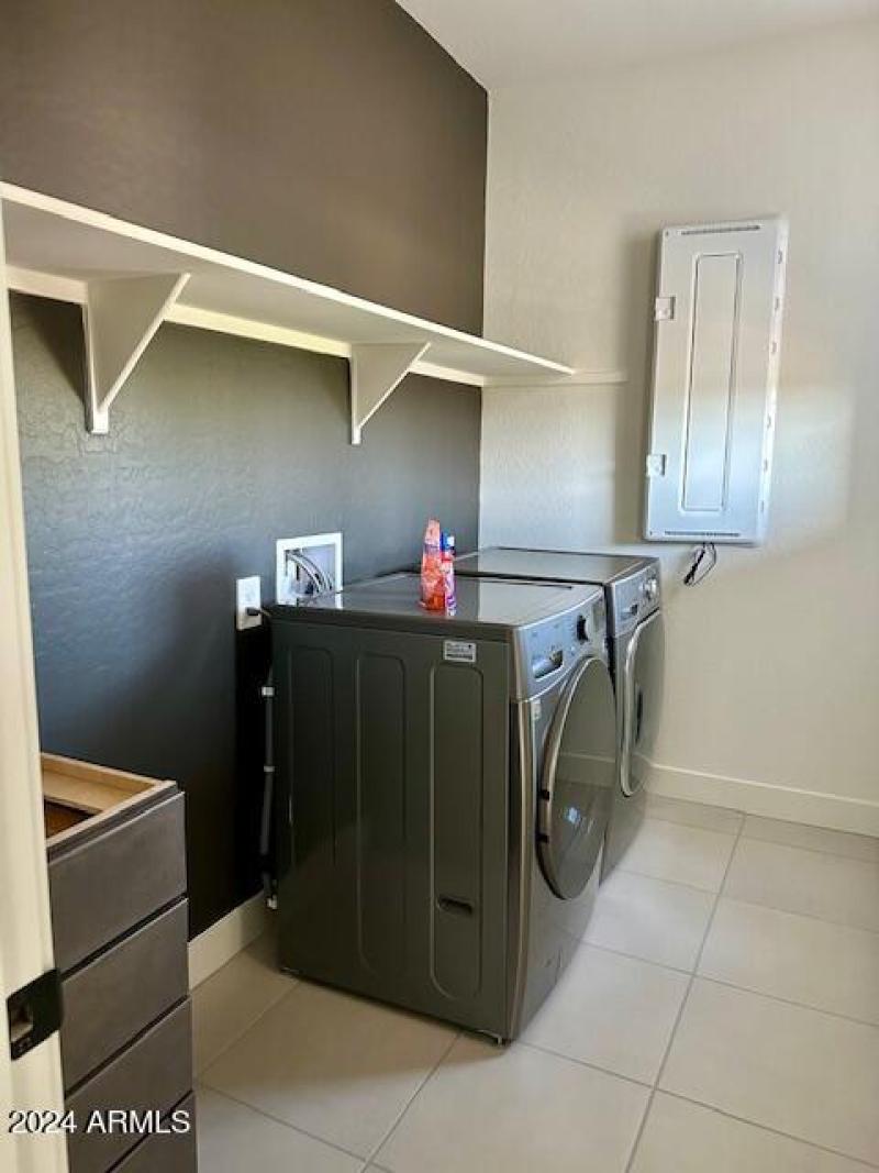 upgraded washer and dryer with base cabi