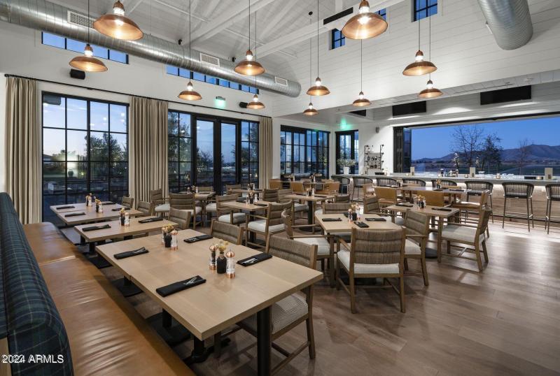 Inside of Copper and Rye restaurant and