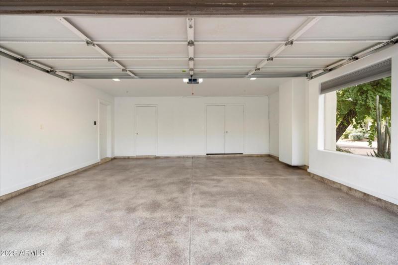 2 Car Garage w/Storeage Closets