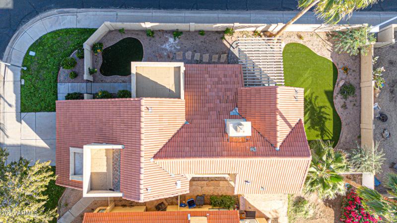 Aerial View of House