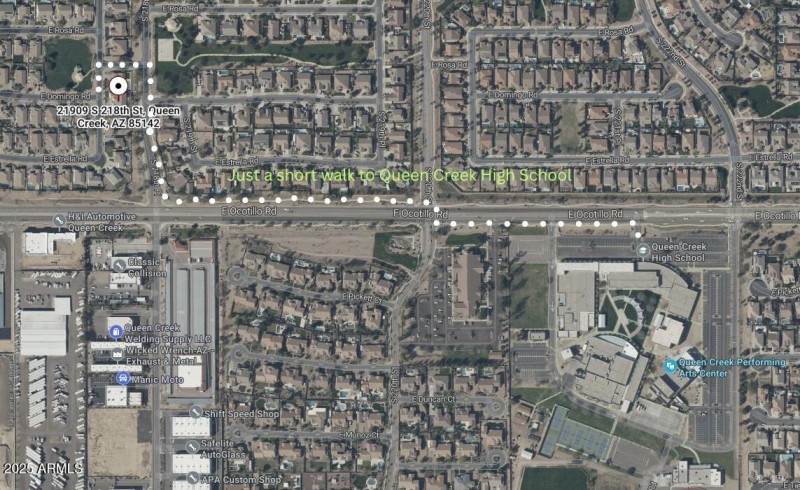 Walking Distance to Queen Creek High Sch