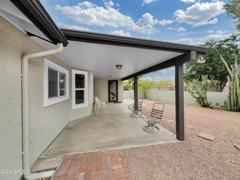 Backyard covered Patio