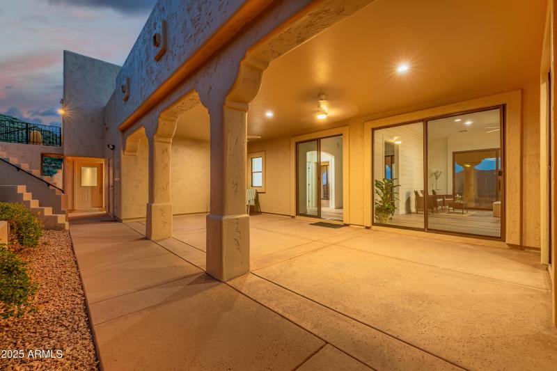 Back Patio With Stairs