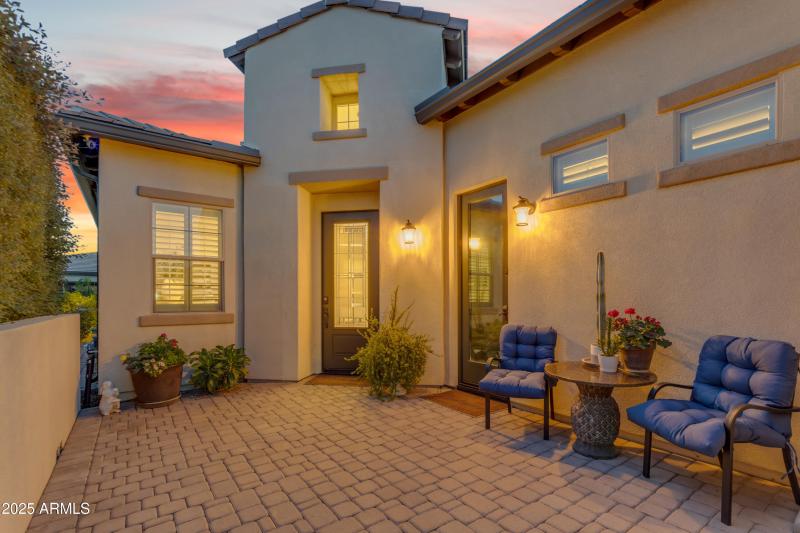 Paver Front Courtyard