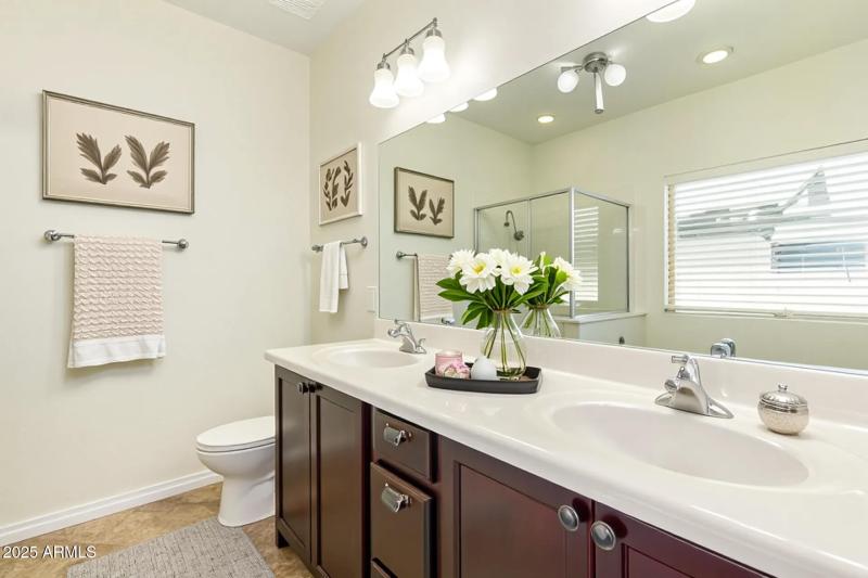 primary bathroom Virtually Staged