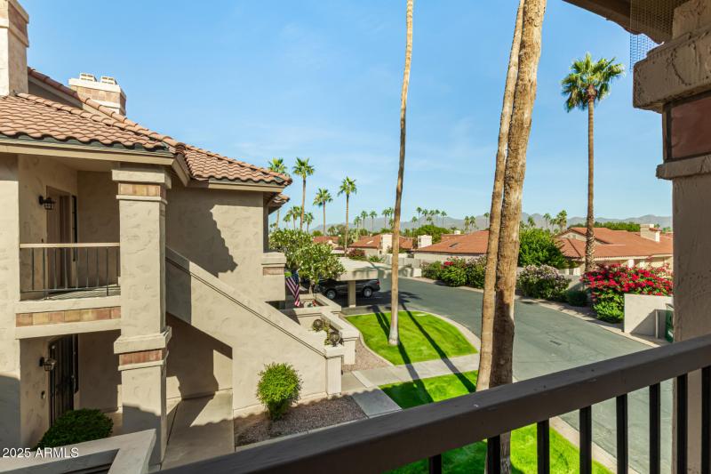 Patio toward mountains