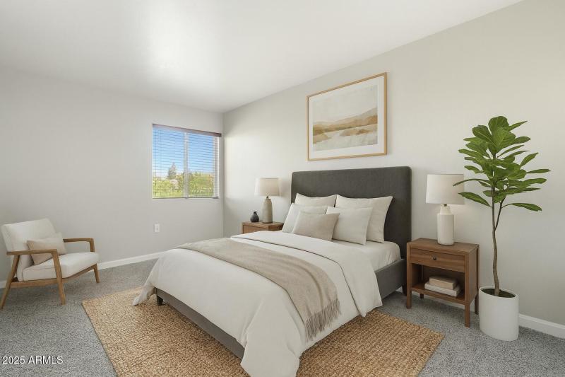 Virtual Staged Bedroom