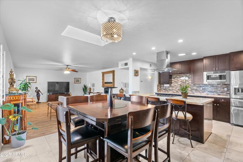 Kitchen Open to Living Area