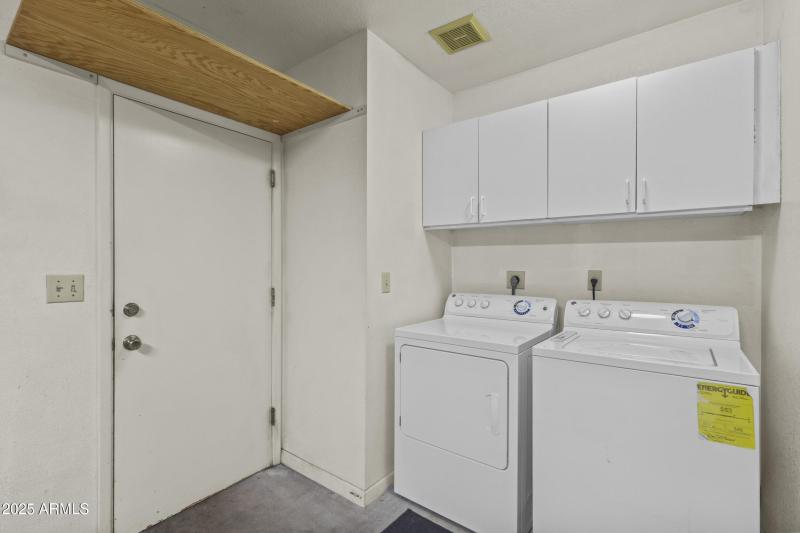 Laundry in Garage