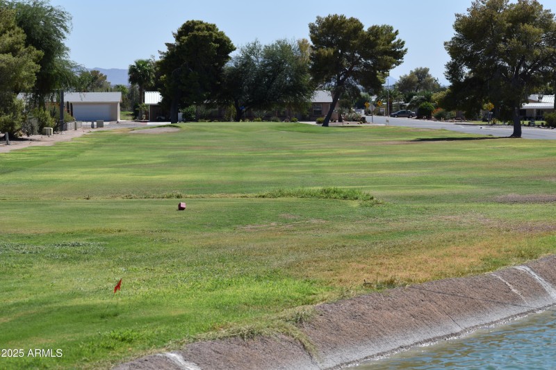 One of the golf greens