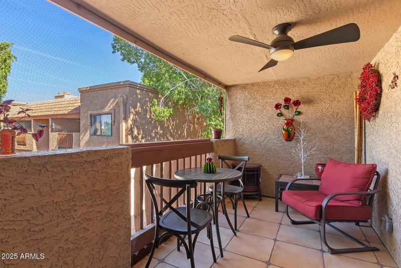 TILED FLOOR ON BALCONY