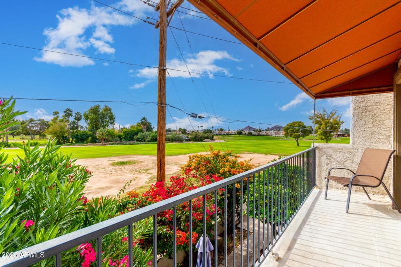 Back Balcony Overlooking Golf Course