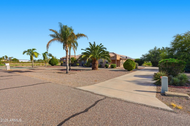 South driveway