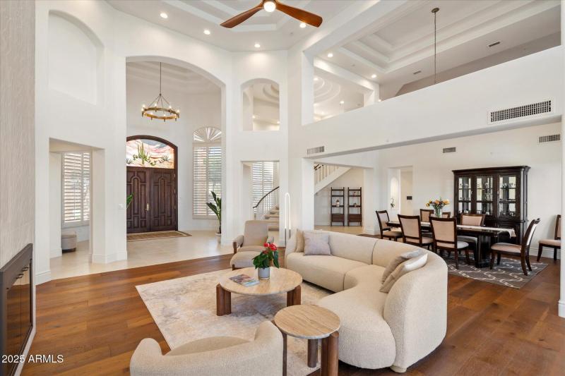 Grand Great Room with Soaring Ceilings
