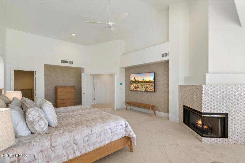 Cozy Primary Retreat with Fireplace