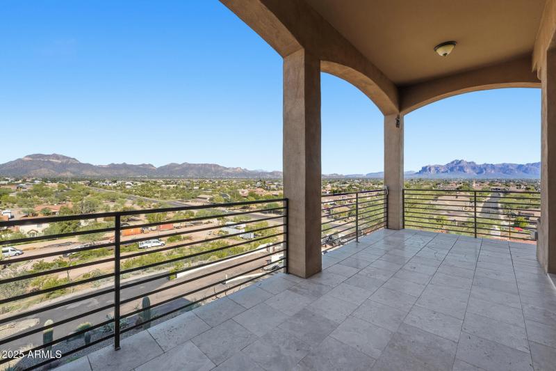Covered Balcony w/ Sweeping Views