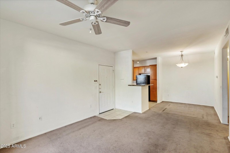 Living Area Looking Into Kitchen