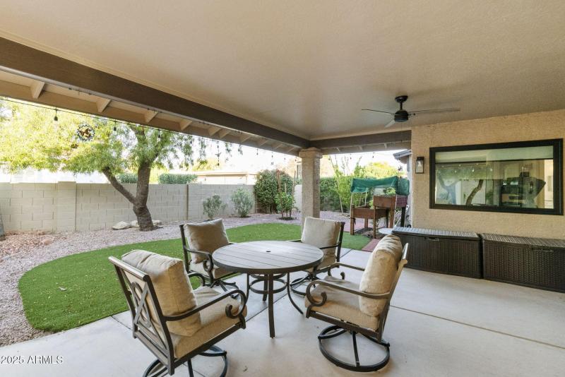 Covered patio