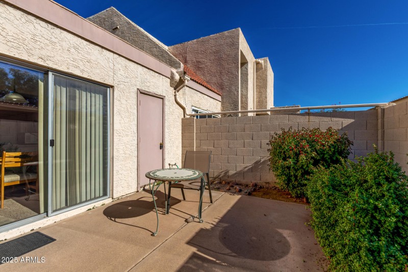 Patio w/ additional storage