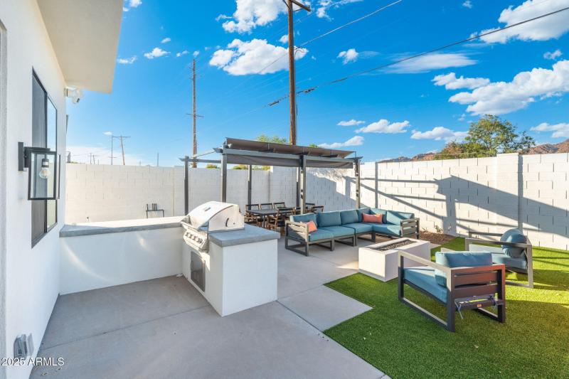 Outdoor bbq area