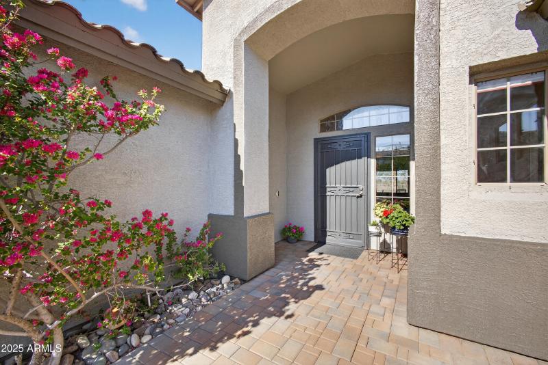 Pavered courtyard