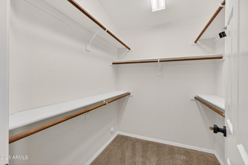 Master has two closets