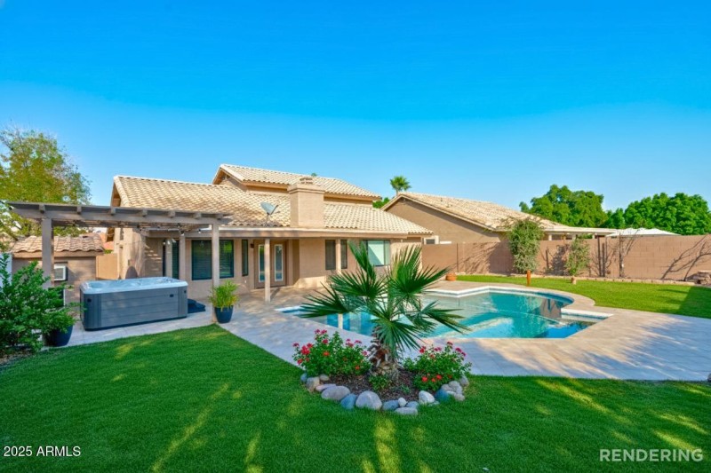 Backyard View - Digital Rendering