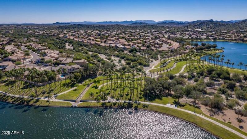 trails lakes drone