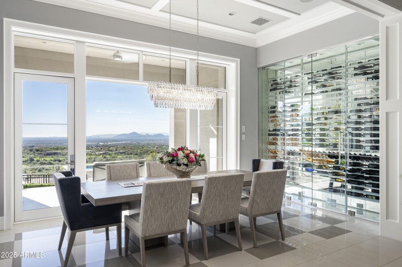 Dining Room w/ Wine Wall