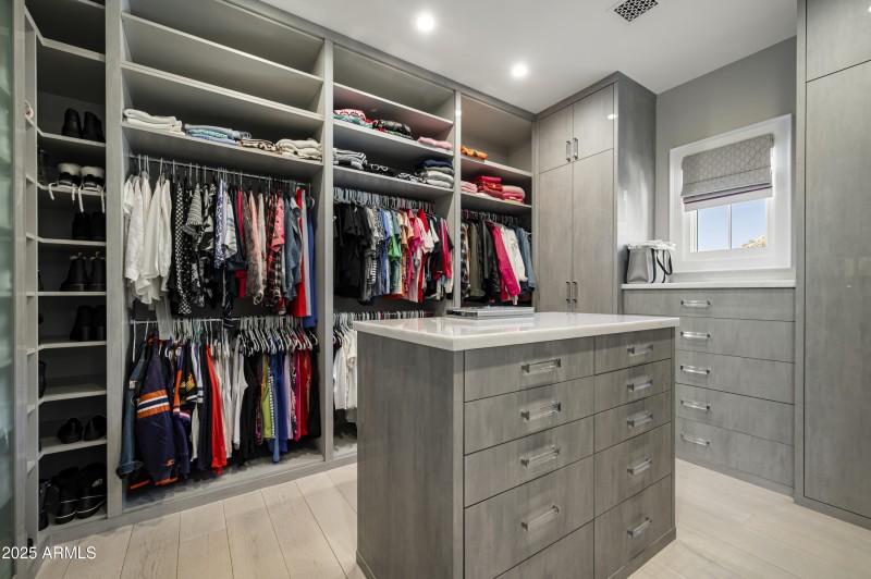 One of Two Primary Closets