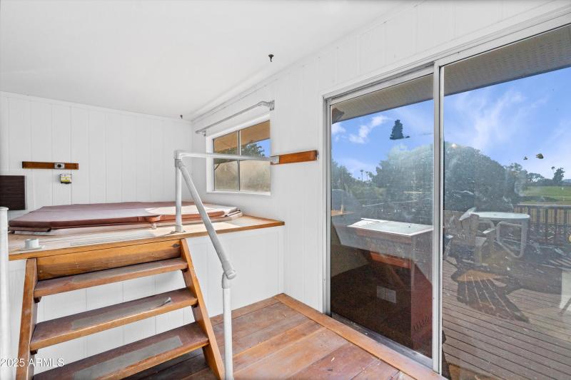 32-Enclosed Hot Tub