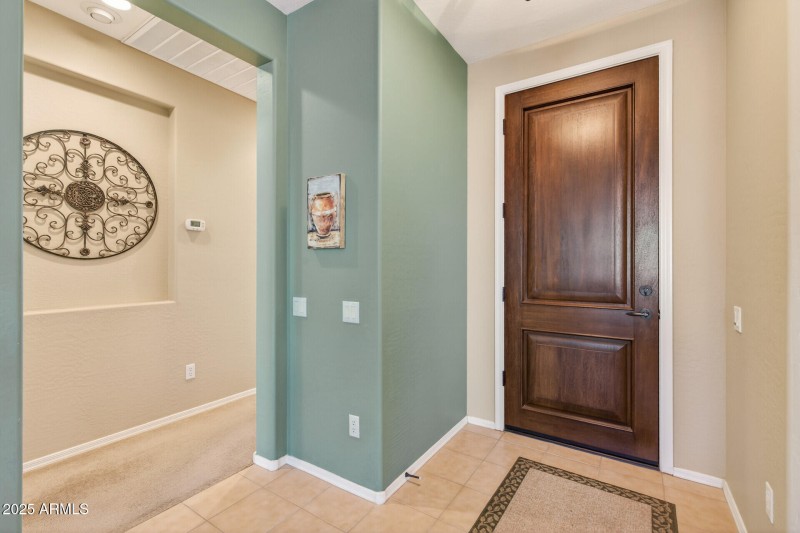 Interior entrance