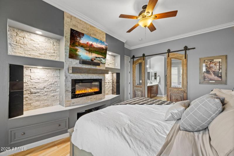 Custom fireplace