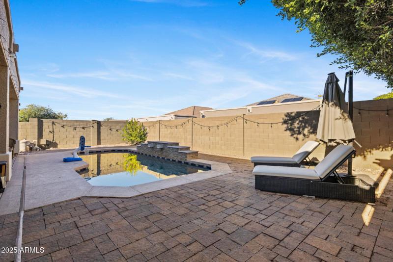 Spacious backyard