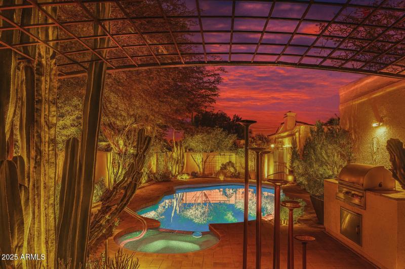 backyard twilight