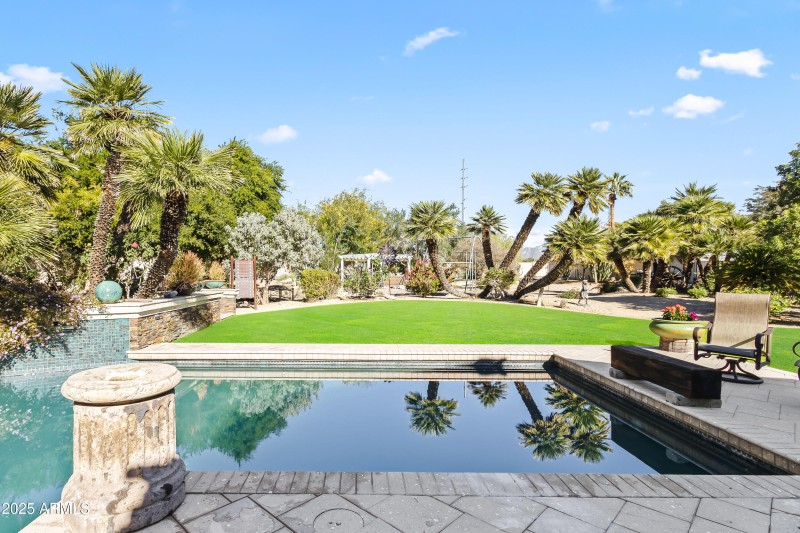 POOL VIEW TO SWING SET & WALKING PATH