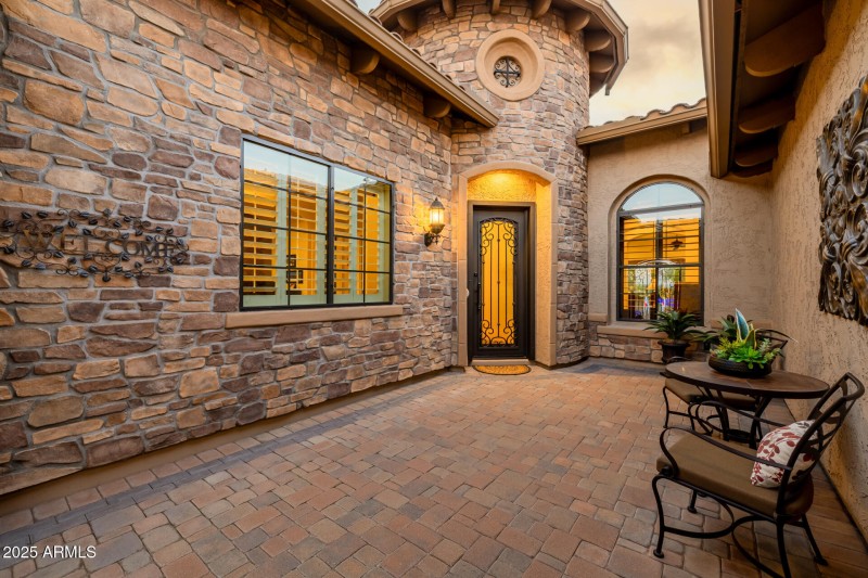 Custom iron door