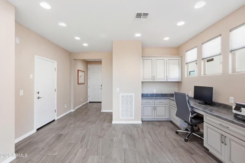 Den/office area