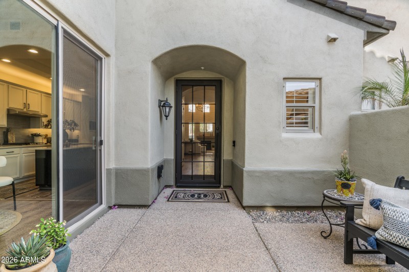 Front Entry through Private Courtyard