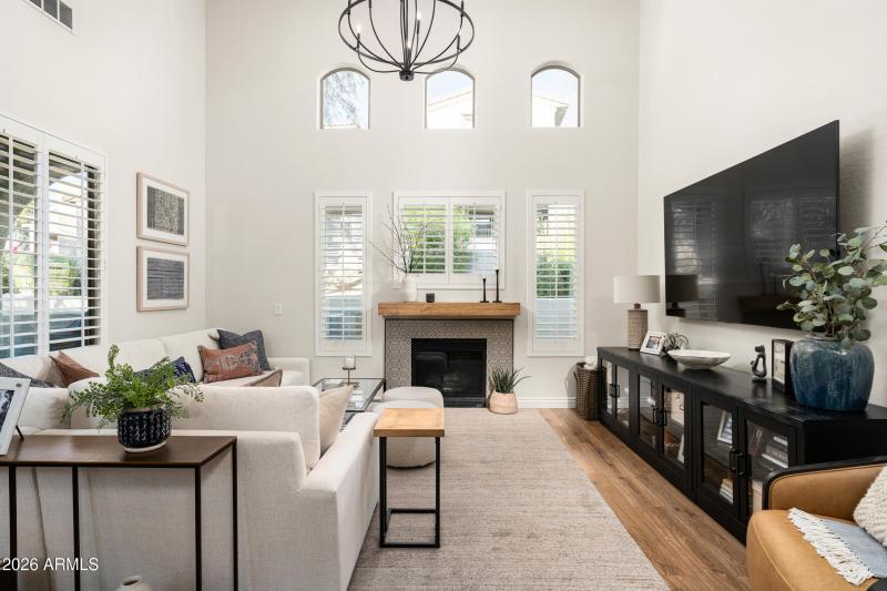 Living Room with Gas Fireplace