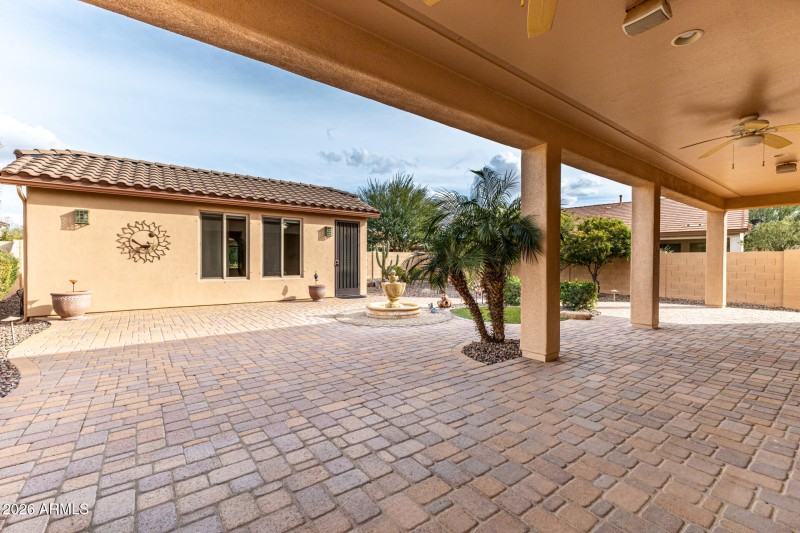 Back covered patio