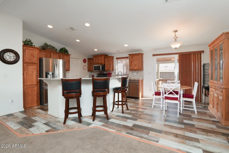 Island Seating and Kitchen