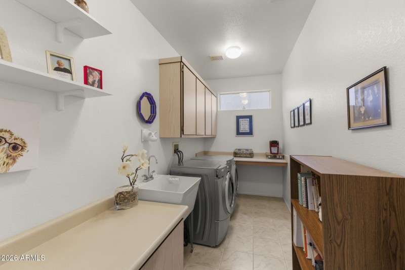 Laundry Room with Utility Sink