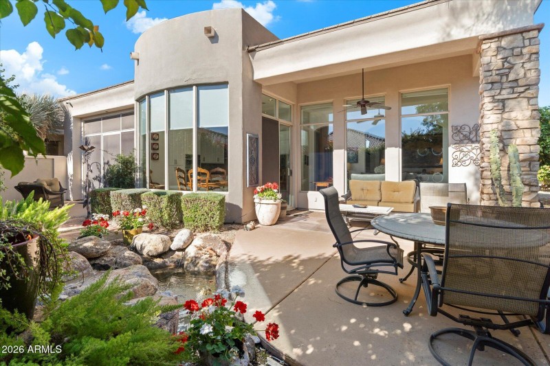 Inviting water feature