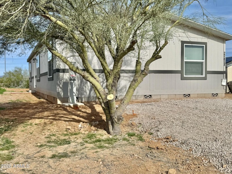 View from front of lot