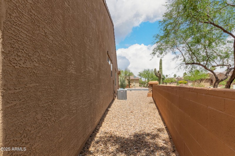 Side patio view