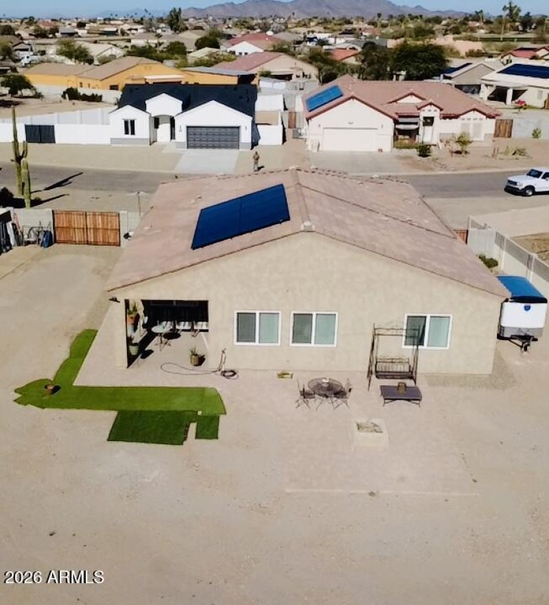 Rear view of home